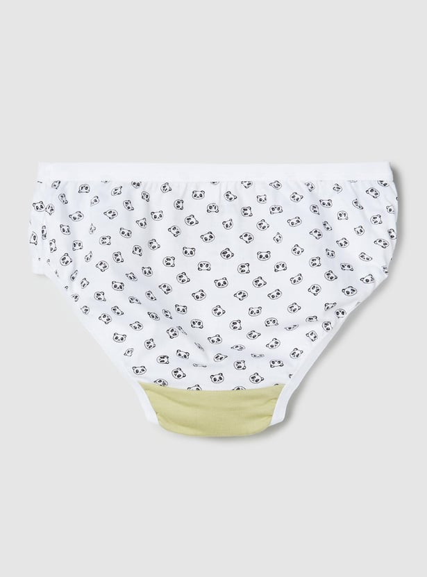 Girls Printed Hipster Panties - Pack of 3