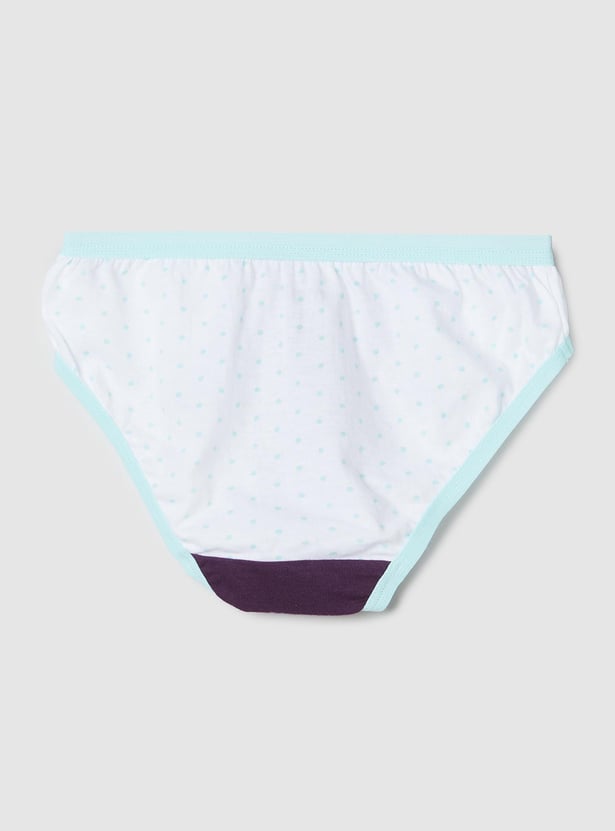 Girls Printed Hipster Panties - Pack of 3