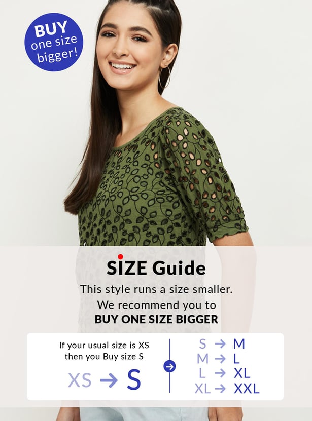 Women Schiffli Top with Camisole