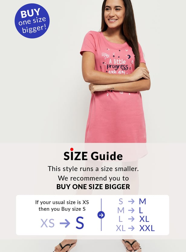 Women Printed Chemise - Pack of 2