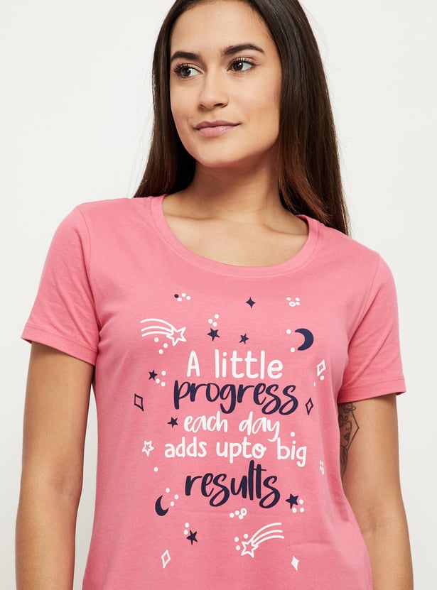 Women Printed Chemise - Pack of 2