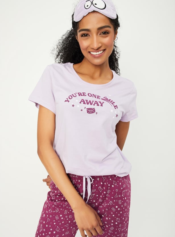 Women Printed PJ Set