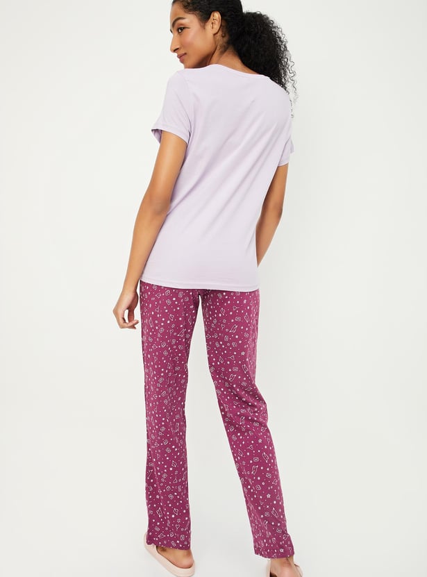 Women Printed PJ Set