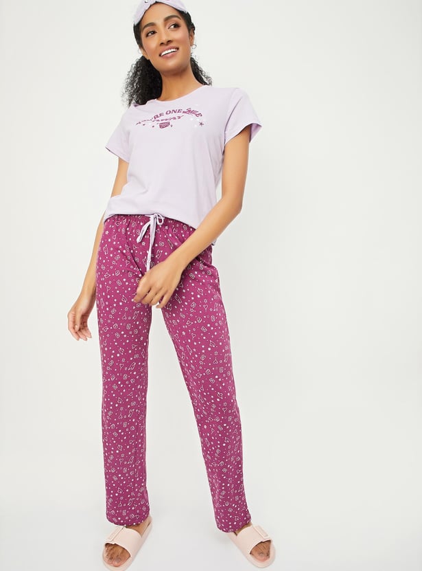 Women Printed PJ Set