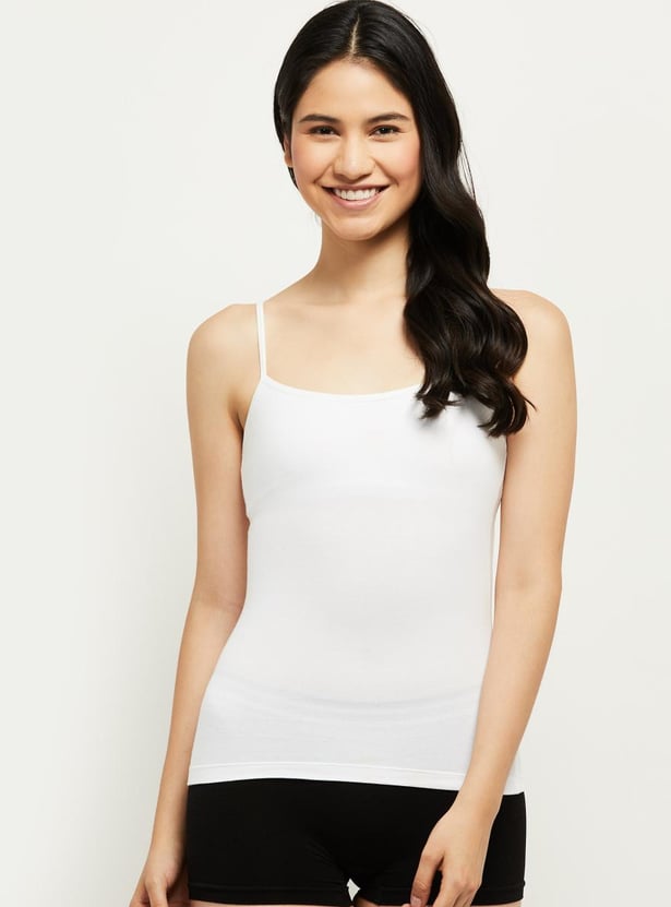 Women Solid Camisole - Pack of 2