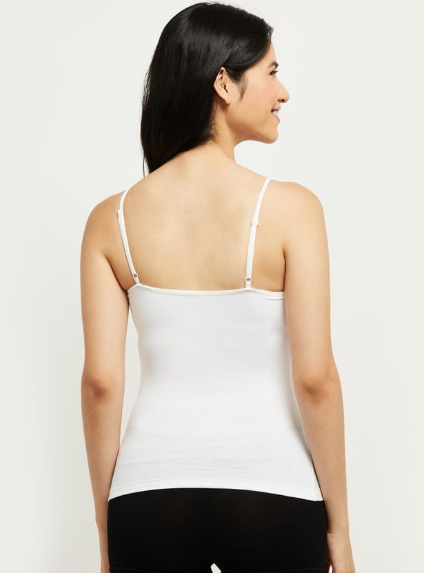 Women Solid Camisole - Pack of 2