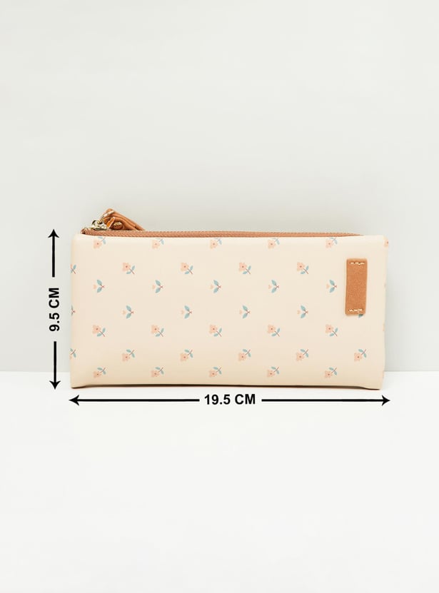 Women Floral Printed Bi-Fold Wallet