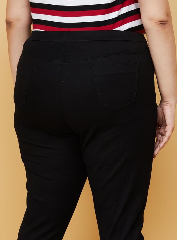 Women Solid Jeggings