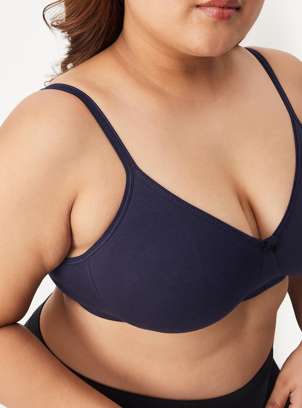 Women Solid Soft Cup Seamless Shaper Bra