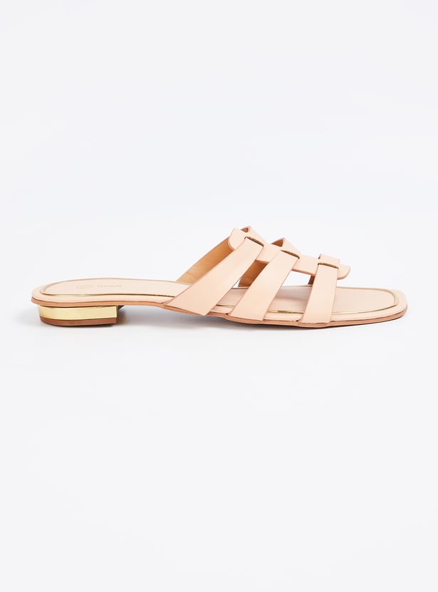 Women Solid Open-Toe Flat Sandals