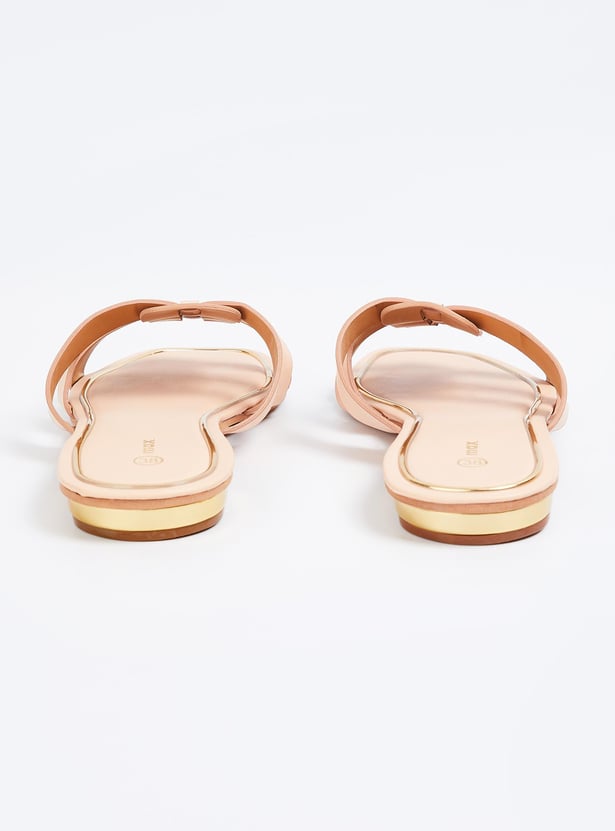 Women Solid Open-Toe Flat Sandals
