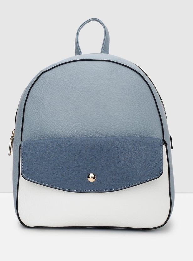 Women Colourblock Zip-Around Backpack