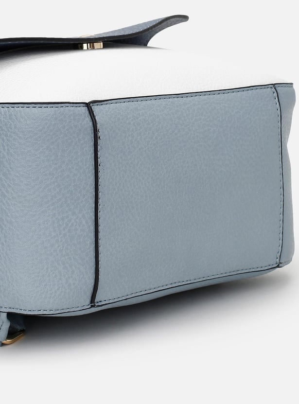 Women Colourblock Zip-Around Backpack