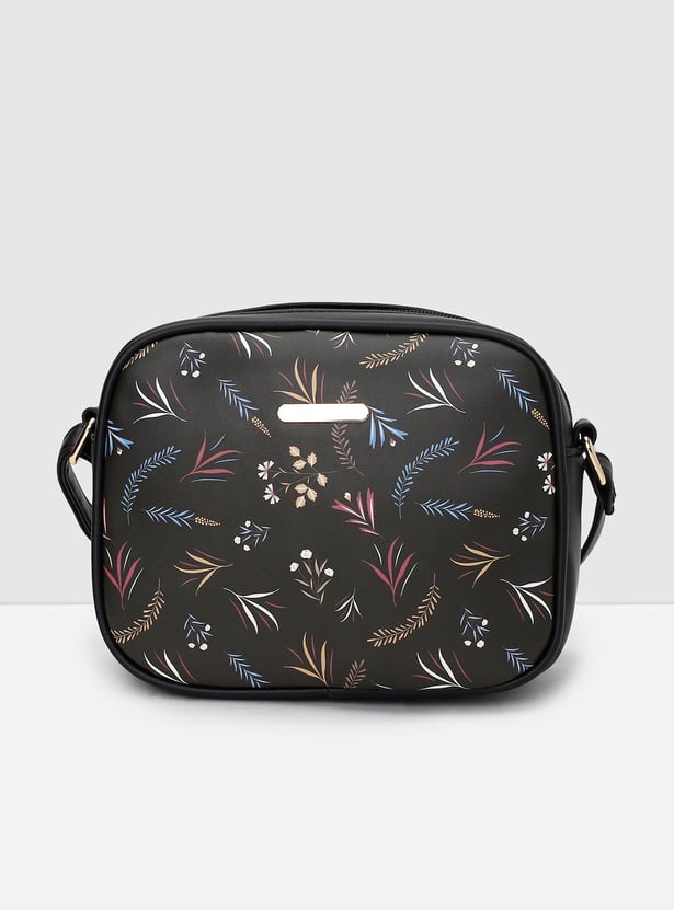 Women Printed Zip Sling Bag