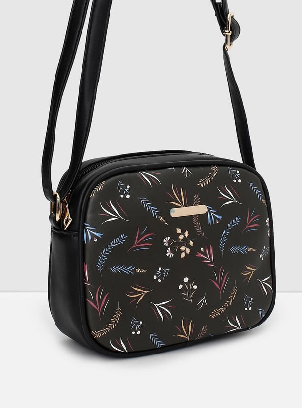 Women Printed Zip Sling Bag