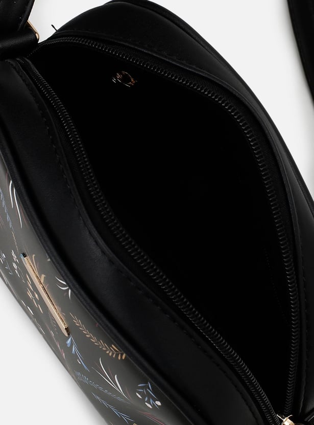 Women Printed Zip Sling Bag