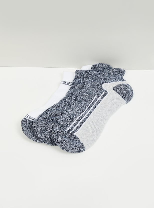 Boys Colourblocked Ankle-Length Socks - Pack of 3
