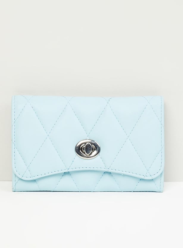 Women Quilted Flap Wallet