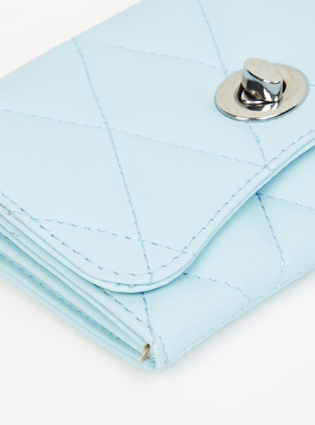 Women Quilted Flap Wallet