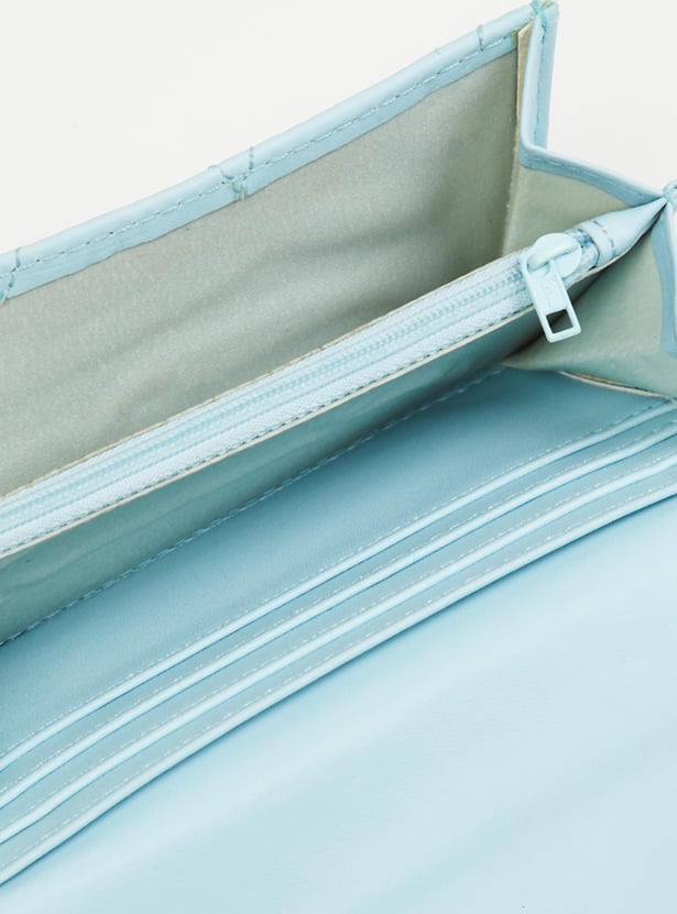 Women Quilted Flap Wallet