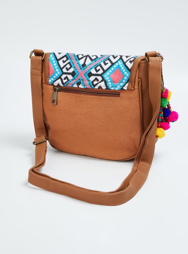 Women Jacquard Sling Bag