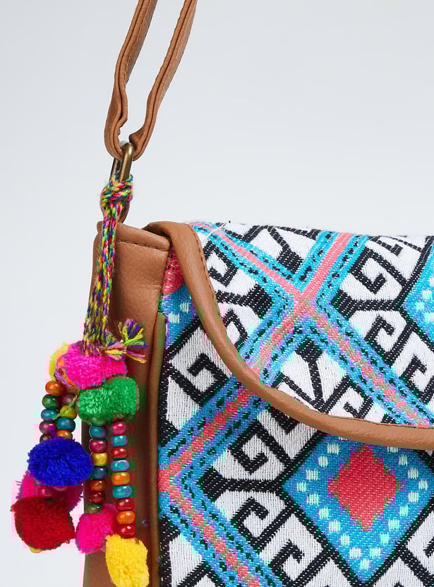 Women Jacquard Sling Bag