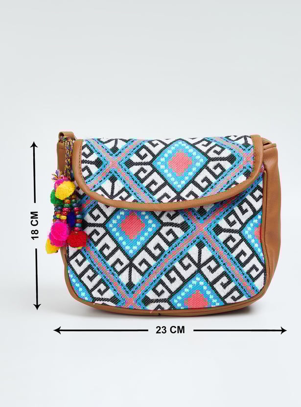 Women Jacquard Sling Bag