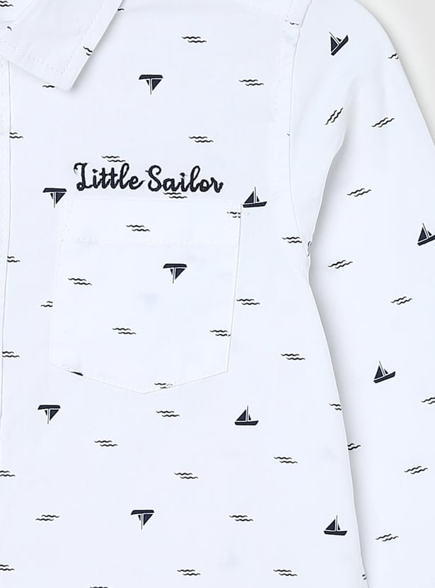 Boys Printed Casual Shirt