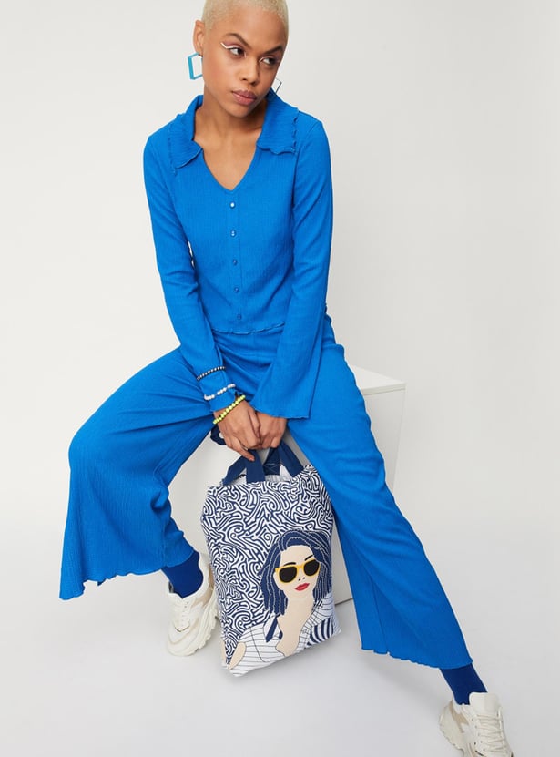 Women Knit Textured Shirt