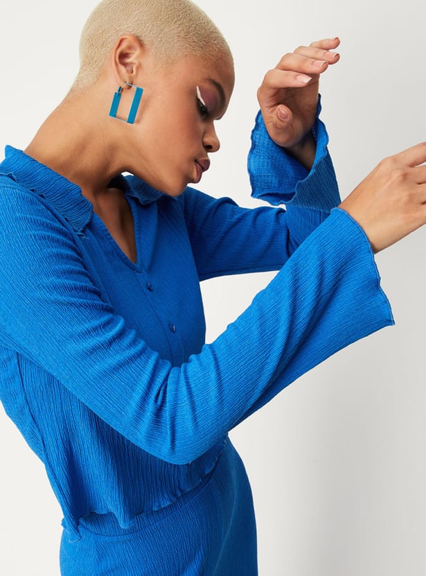 Women Knit Textured Shirt