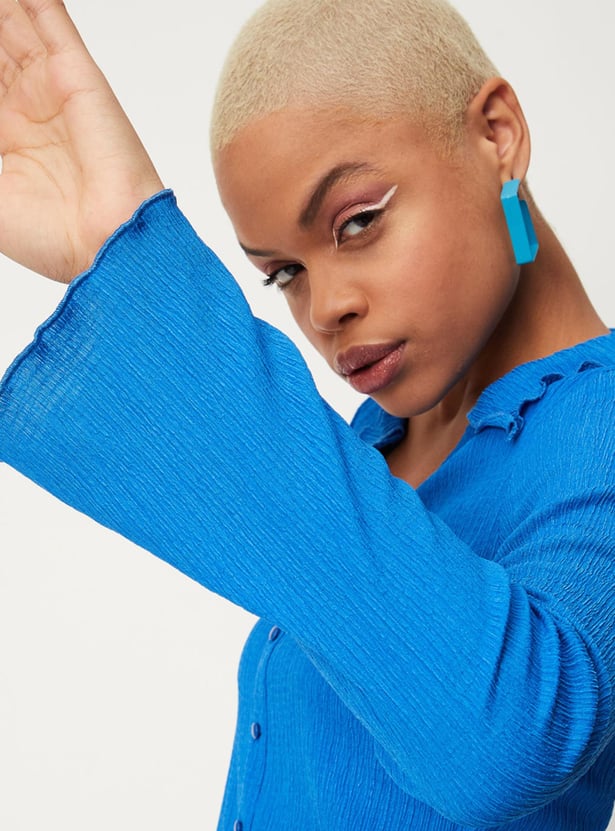 Women Knit Textured Shirt