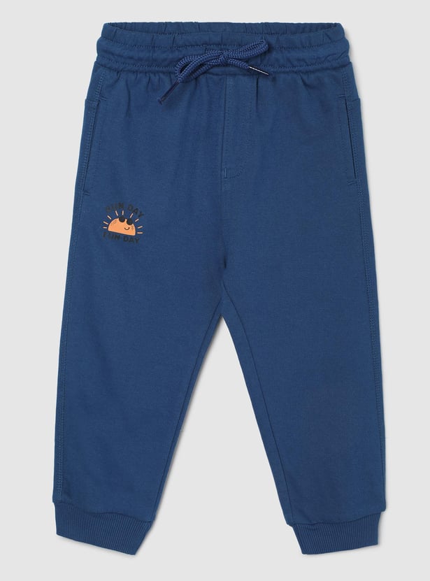 Boys Solid Elasticated Joggers