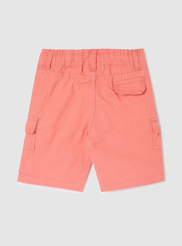 Boys Solid Bermuda Shorts