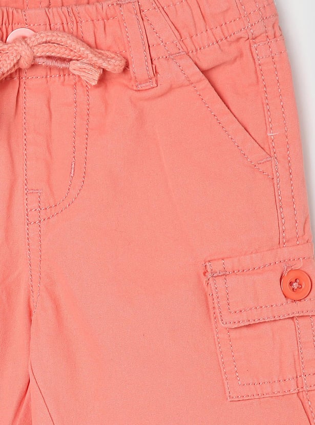 Boys Solid Bermuda Shorts