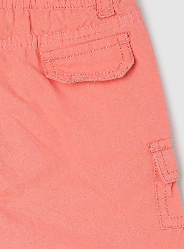 Boys Solid Bermuda Shorts