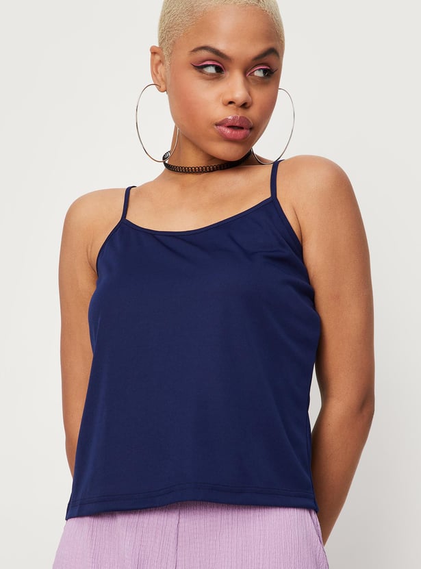 Women Printed Wrap Top with Camisole