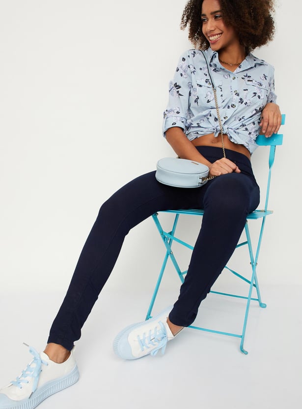 Women Solid Jeggings