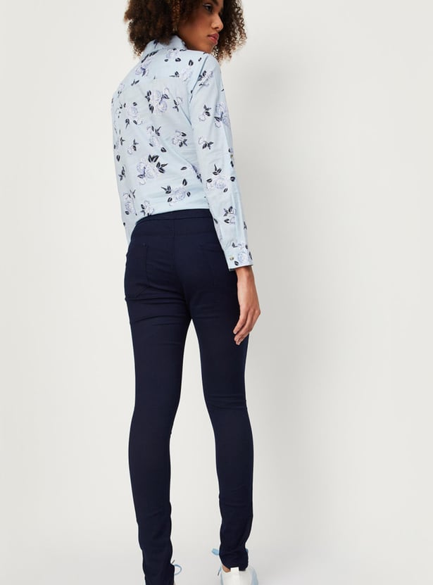 Women Solid Jeggings