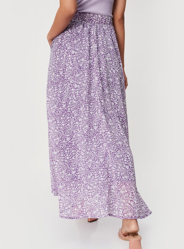 Women Floral Printed Maxi Skirt
