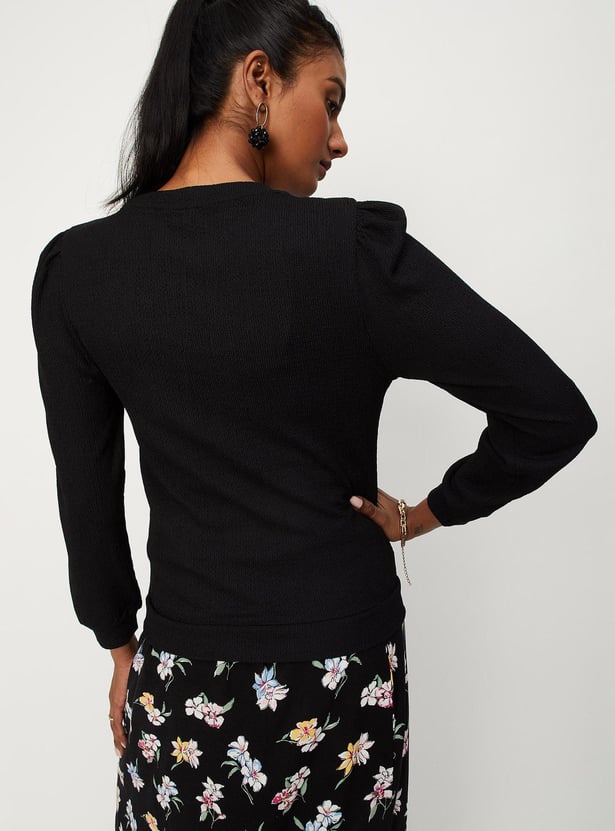 Women Textured Knit Top