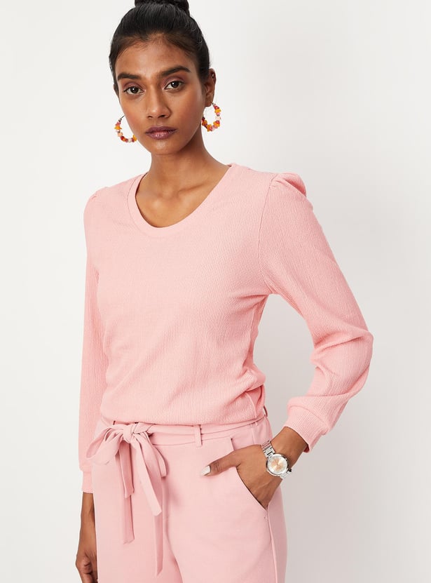 Women Textured Knit Top