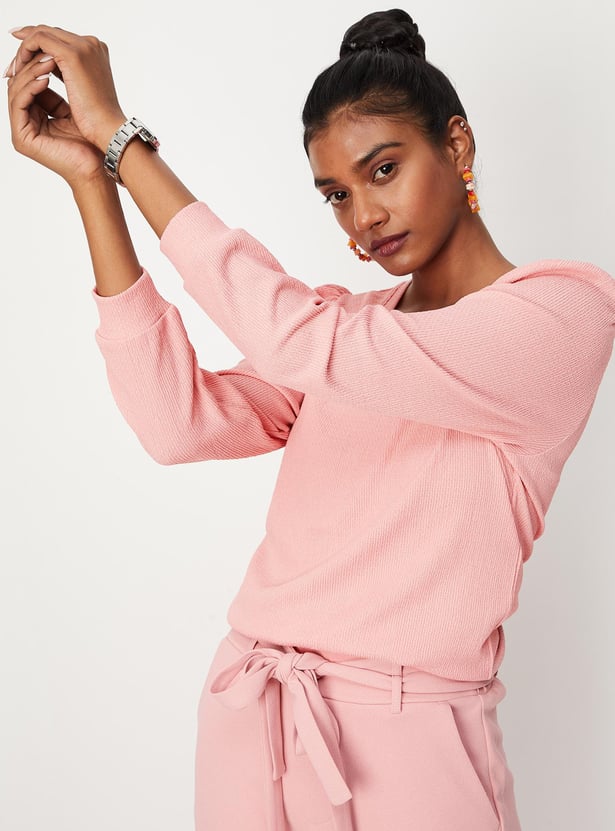 Women Textured Knit Top
