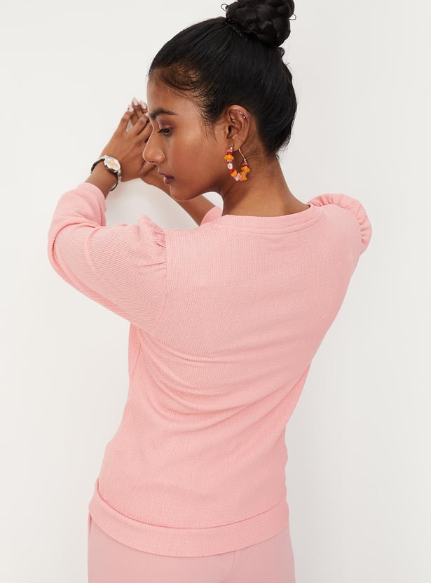 Women Textured Knit Top