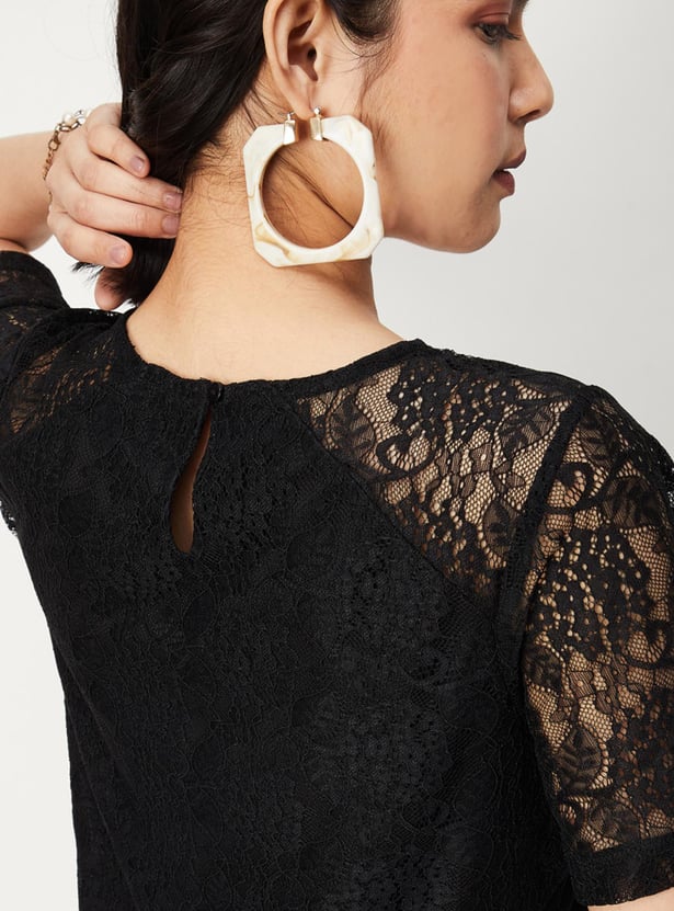 Women Lace Dressy Top
