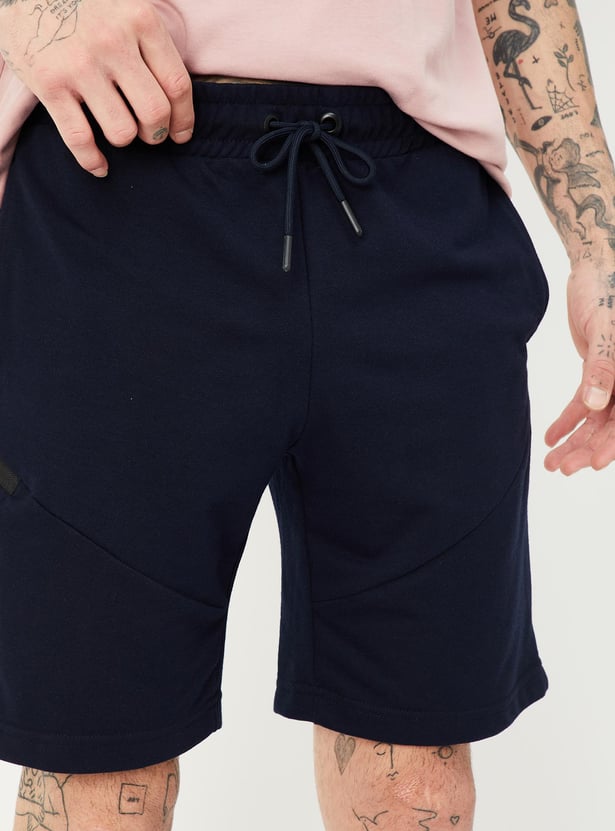 Men Panelled Athleisure Shorts