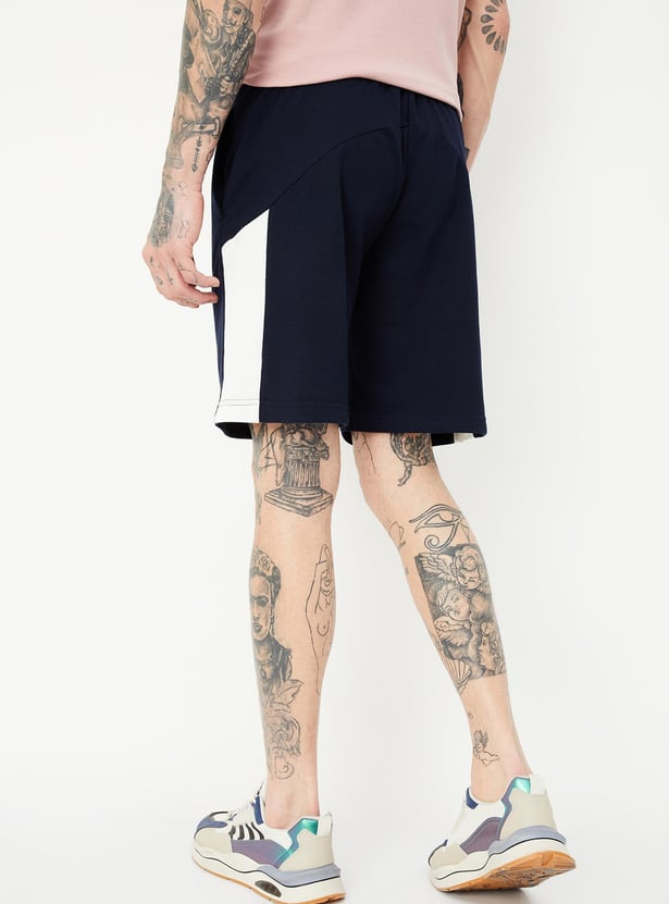 Men Panelled Athleisure Shorts