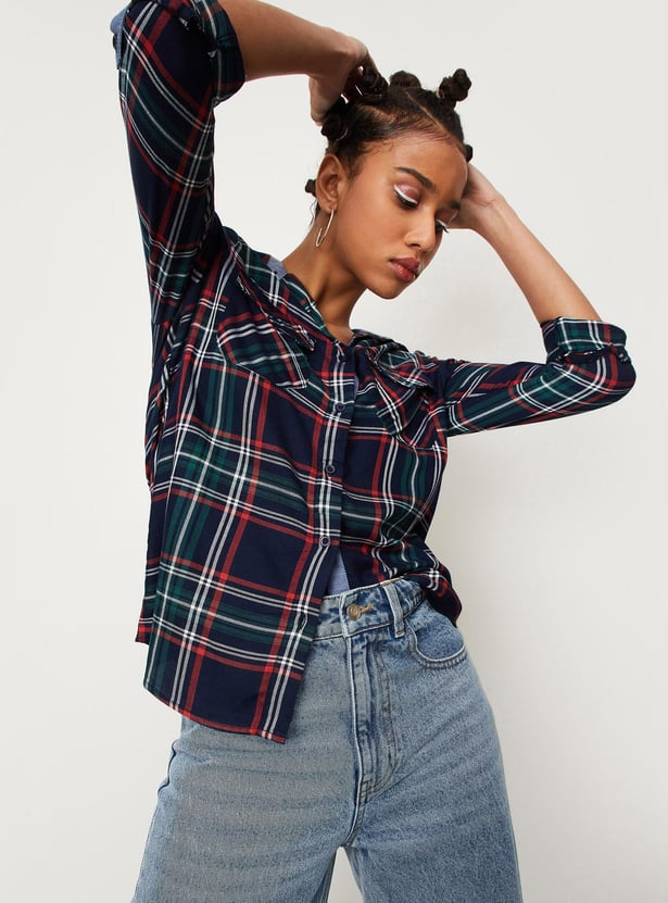 Women Checked Casual Shirt