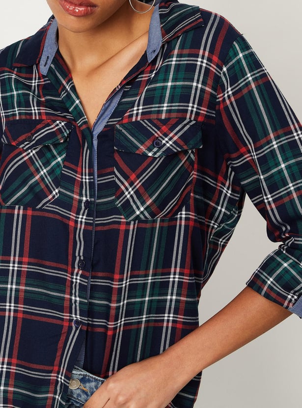 Women Checked Casual Shirt