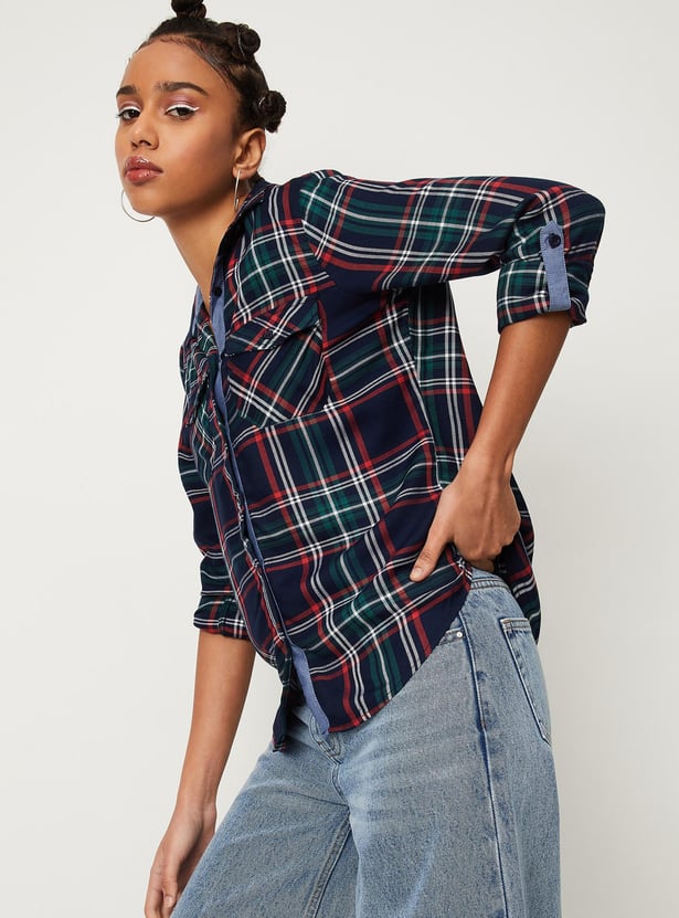 Women Checked Casual Shirt