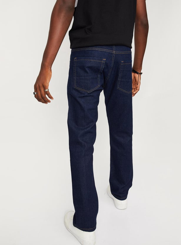 Men Solid Regular Fit Jeans